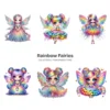 Rainbow Fairies PNG Clipart Collection - 60 PNG, Ethereal Fairies Graphics, Colorful Flowers Printable, Commercial use, Digital download