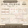 The Debutante's Pink Season Junk Journal Kit - Vintage Regency Romance Ephemera, Season of Hearts, Tags, Pockets, Ephemera, Digital Download