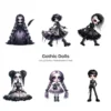 Gothic Dolls PNG Clipart Collection - 80 PNG, Eerie Graphics, Horror Doll, Haunted Printable, Commercial use, Digital download