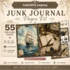 Captains Legacy Junk Journal Pages - Captains Log Ephemera, Anchors, Vintage Nautical, Classic Sea Voyages Ephemera, Digital Download