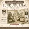The Enchanted Herbarium Junk Journal Pages - Fernwood Herbarium Ephemera, Naturalist's Study, Woodland Nature Ephemera, Digital Download
