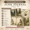 The Enchanted Herbarium Junk Journal Pages - Fernwood Herbarium Ephemera, Naturalist's Study, Woodland Nature Ephemera, Digital Download