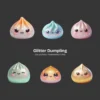 Glitter Dumpling PNG Clipart Collection - 40 PNG, Kawaii Dumpling Graphics, Sparkly Food Printable, Commercial use, Digital download