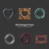 Old Vintage Frame PNG Clipart Collection - 51 PNG, Classic Baroque Frame Graphics, Antique Ornate Printable, Commercial use, Digital download