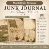 The Old Farm Almanac Junk Journal Pages - The Farm Almanac Ephemera, Country Life, Barnyard Animals, Dairy Farm Ephemera, Digital Download