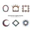 Christmas Lights Frame PNG Clipart Collection - 40 PNG, Magical Christmas Graphics, Festive Printables, Commercial use, Digital download
