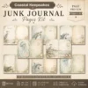 Coastal Keepsakes Junk Journal Pages - Shoreline Finds Ephemera, coastal bird, Pearls, Seashells, Ocean Life Ephemera, Digital Download