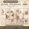 Parisian Summer Florist Junk Journal Pages - French Garden Ephemera, Vintage Floral, Flower Market, Summer Blooms Ephemera, Digital Download