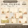 A Basket Full of Summer Junk Journal Pages - Summer In The Country Ephemera, Cottagecore Garden, Farm Animals Ephemera, Digital Download