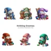 Knitting Gnomes PNG Clipart Collection - 45 PNG, Cozy Graphics, Balls of Yarn Art, Adorable Printables, Commercial use, Digital download