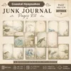 Coastal Keepsakes Junk Journal Pages - Shoreline Finds Ephemera, coastal bird, Pearls, Seashells, Ocean Life Ephemera, Digital Download