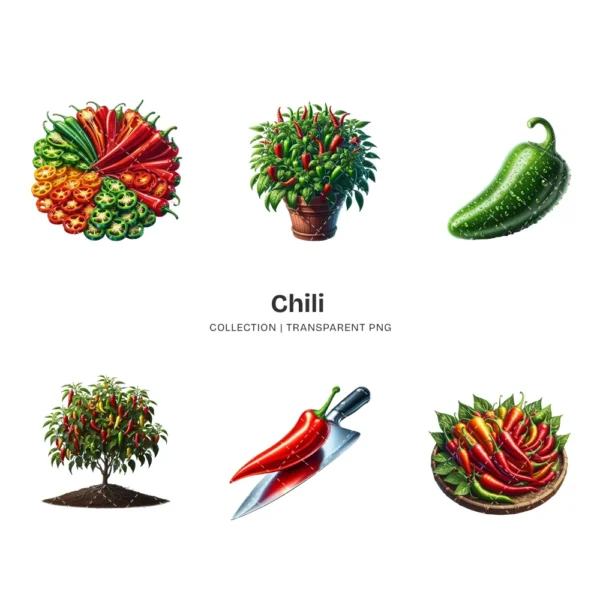 Chili PNG Clipart Collection - 44 PNG, Chilli Peppers Graphics, Chili Plant, Chilli Sauce Printables, Commercial use, Digital download
