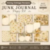Honey Cottage Recipes Junk Journal Pages - Honey Recipe Book Ephemera, Vintage Bee and Honey, Lavender, Honeycomb Ephemera, Digital Download