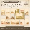 A Basket Full of Summer Junk Journal Pages - Summer In The Country Ephemera, Cottagecore Garden, Farm Animals Ephemera, Digital Download