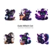 Cute Witch Cat PNG Clipart Collection - 40 PNG, Halloween cat Graphics, Black Cat, Spooky Animal Printables, Commercial use,Digital download