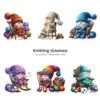 Knitting Gnomes PNG Clipart Collection - 45 PNG, Cozy Graphics, Balls of Yarn Art, Adorable Printables, Commercial use, Digital download