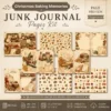 Christmas Baking Memories Junk Journal Pages - Vintage Baking Ephemera, holiday menu, Gingerbread, Cake, Festive Ephemera, Digital Download