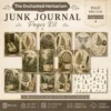 The Enchanted Herbarium Junk Journal Pages - Fernwood Herbarium Ephemera, Naturalist's Study, Woodland Nature Ephemera, Digital Download