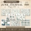 Haunted Depths Junk Journal Pages - Cursed Ocean Ephemera, Scary Sea, Deadly, Skeleton, Halloween Under the Sea Ephemera, Digital Download