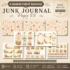 A Basket Full of Summer Junk Journal Pages - Summer In The Country Ephemera, Cottagecore Garden, Farm Animals Ephemera, Digital Download
