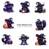 Cute Witch Cat PNG Clipart Collection - 40 PNG, Halloween cat Graphics, Black Cat, Spooky Animal Printables, Commercial use,Digital download