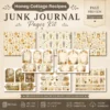 Honey Cottage Recipes Junk Journal Pages - Honey Recipe Book Ephemera, Vintage Bee and Honey, Lavender, Honeycomb Ephemera, Digital Download
