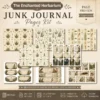 The Enchanted Herbarium Junk Journal Pages - Fernwood Herbarium Ephemera, Naturalist's Study, Woodland Nature Ephemera, Digital Download