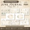 Coastal Keepsakes Junk Journal Pages - Shoreline Finds Ephemera, coastal bird, Pearls, Seashells, Ocean Life Ephemera, Digital Download