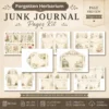 Forgotten Herbarium Junk Journal Pages - Vintage Botanical Ephemera, Nature Study, Pressed Flower, Herbal Ephemera, Digital Download
