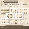 Whispering Moss & Thistle Junk Journal Pages - Woodland Nature Ephemera, Serene Forest, Fern, Mushroom, Botanical Ephemera, Digital Download