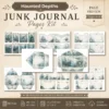 Haunted Depths Junk Journal Pages - Cursed Ocean Ephemera, Scary Sea, Deadly, Skeleton, Halloween Under the Sea Ephemera, Digital Download
