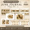 The Old Farm Almanac Junk Journal Pages - The Farm Almanac Ephemera, Country Life, Barnyard Animals, Dairy Farm Ephemera, Digital Download