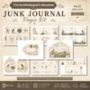 The Ornithologist's Meadow Junk Journal Pages - The Birdwatchers Ephemera, Meadowlarks and Bluebirds, Botanical Ephemera, Digital Download