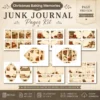 Christmas Baking Memories Junk Journal Pages - Vintage Baking Ephemera, holiday menu, Gingerbread, Cake, Festive Ephemera, Digital Download