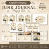 Captains Legacy Junk Journal Pages - Captains Log Ephemera, Anchors, Vintage Nautical, Classic Sea Voyages Ephemera, Digital Download