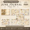 Honey Cottage Recipes Junk Journal Pages - Honey Recipe Book Ephemera, Vintage Bee and Honey, Lavender, Honeycomb Ephemera, Digital Download
