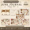 Christmas Baking Memories Junk Journal Pages - Vintage Baking Ephemera, holiday menu, Gingerbread, Cake, Festive Ephemera, Digital Download