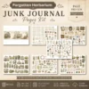 Forgotten Herbarium Junk Journal Pages - Vintage Botanical Ephemera, Nature Study, Pressed Flower, Herbal Ephemera, Digital Download