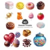 Sweet Treats PNG Clipart Collection - 40 PNG, Lollipop Graphics, Cakes Cotton Candy, Sweet Food Printables, Commercial use, Digital download