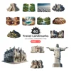 Travel Landmarks (P-3) PNG Clipart Collection - 40 PNG, World Monuments Graphics, Famous Places Printables, Commercial use, Digital download