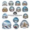 Christmas Landscapes PNG Clipart Collection - 42 PNG, Festive Graphics, Festive Scene Printable, Commercial use, Digital Download
