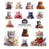 Holiday Cats PNG Clipart Collection - 40 PNG, Festive Animal Graphics, Christmas Printable, Commercial use, Digital Download