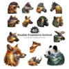 Double Exposure Animal PNG Clipart Collection - 40 PNG, Wildlife Graphics, Forest Mountain Printable, Commercial use, Digital Download