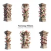 Fantasy Pillars PNG Clipart Collection - 42 PNG, Floral Column Graphics, Pink Roses, Wedding Printables, Commercial use, Digital download