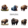 Majestic Bison PNG Clipart Collection - 40 PNG, Forest Wild Animal Graphics, Wildlife Printables, Commercial use, Digital download