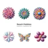 Beach Pebbles PNG Clipart Collection - 60 PNG, Coastal Stone Graphics, Beach Rock, Seashore Printables, Commercial use, Digital download