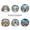 Christmas Landscapes (P-3) PNG Clipart Collection - 40 PNG, Festive Graphics, Festive Scene Printable, Commercial use, Digital Download