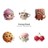 Funny Food PNG Clipart Collection - 40 PNG, Quirky and Playful Graphics, Cute Eating Printable, Commercial use, Digital Download