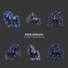 Dark Unicorn PNG Clipart Collection - 45 PNG, Mystical Gothic Graphics, Majestic Art, Celestial Printables, Commercial use, Digital download