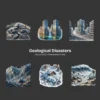 Geological Disasters PNG Clipart Collection - 40 PNG, Natural Disaster Graphics, Volcano Printable, Commercial use, Digital download